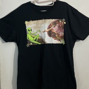 Black Graphic  T-Shirt